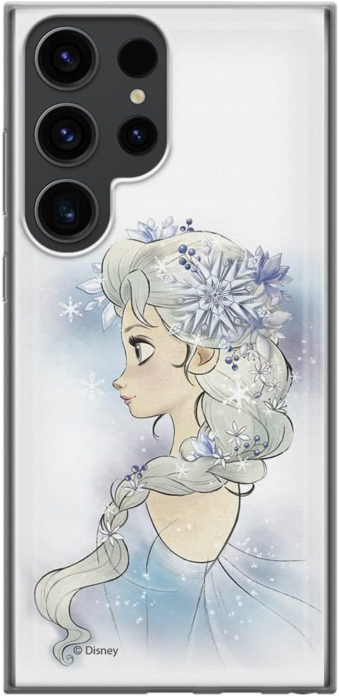 ERT GROUP Mobile Phone case for Samsung S23 Ultra Original and Officially Licensed Disney Pattern Elsa 010 optimally adapted to The Shape of The Mobile Phone, case Made of TPU