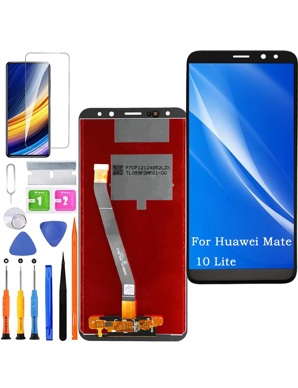 Pantalla LCD de repuesto para Huawei Mate 10 Lite, RNE-L21 RNE-L22, Kit de reparación de pantalla táctil con digitalizador