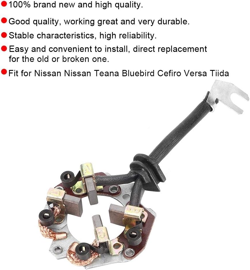 Car Starter Carbon Brush Holder for Teana Cefiro Versa Tiida Direct Replacement Part