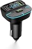 PDAteknoloji F9 Car Fm Transmitter 5.3 Bluetooth Car Kit Usb Type-C Fast Charging Output Flint Holder Input F9