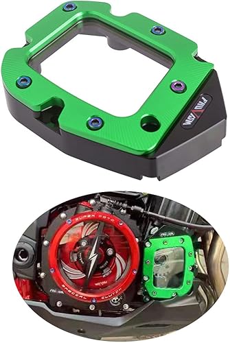 Miniatura 3 de Pulso de motocicleta transparente/cubierta de sincronización derecha caja del motor Accesorios de aluminio para Z900 2017-2021 (verde)