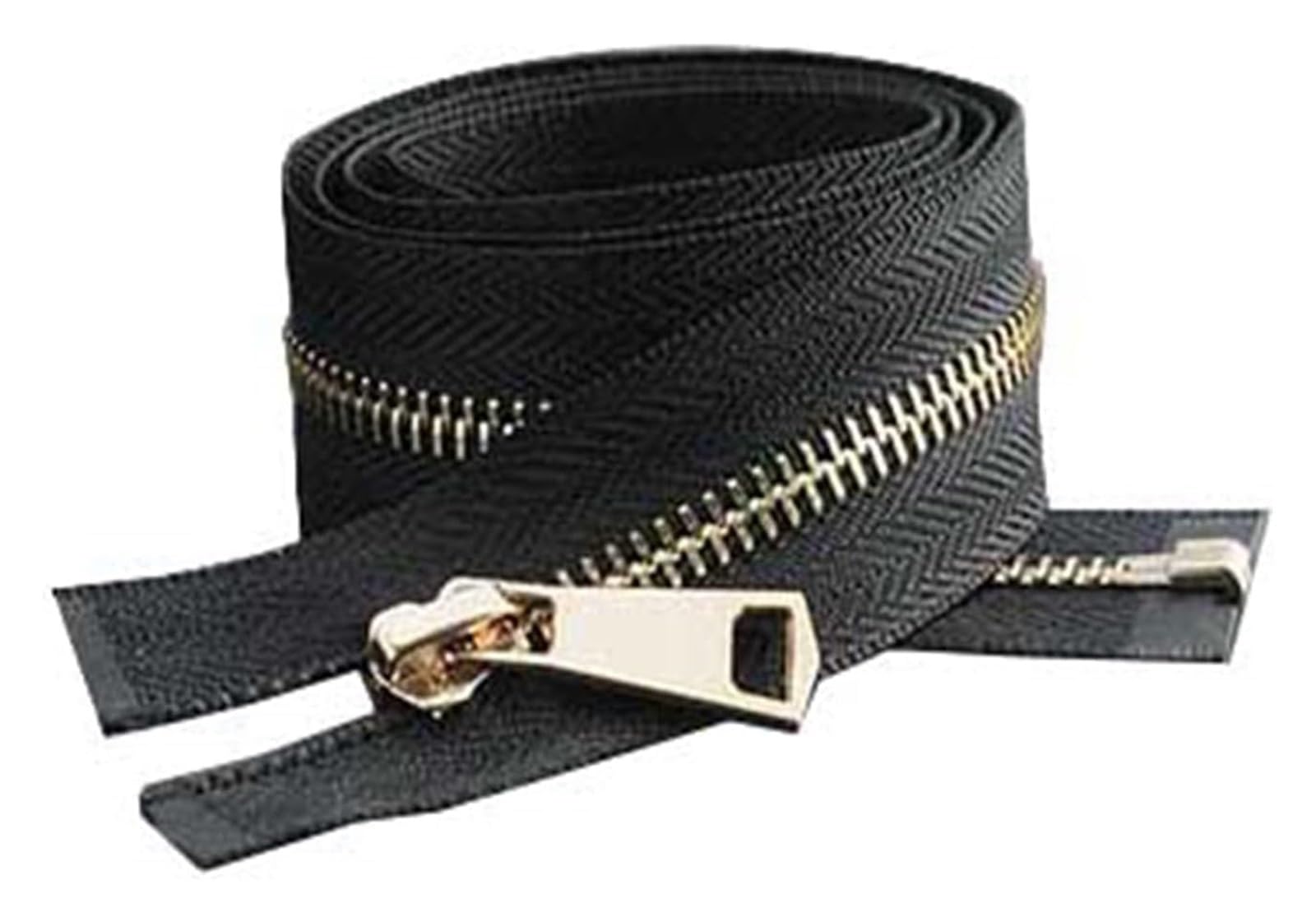 2 szt. 85 cm 5# metalowy zamek błyskawiczny z otwartym końcem do(Blackgold)