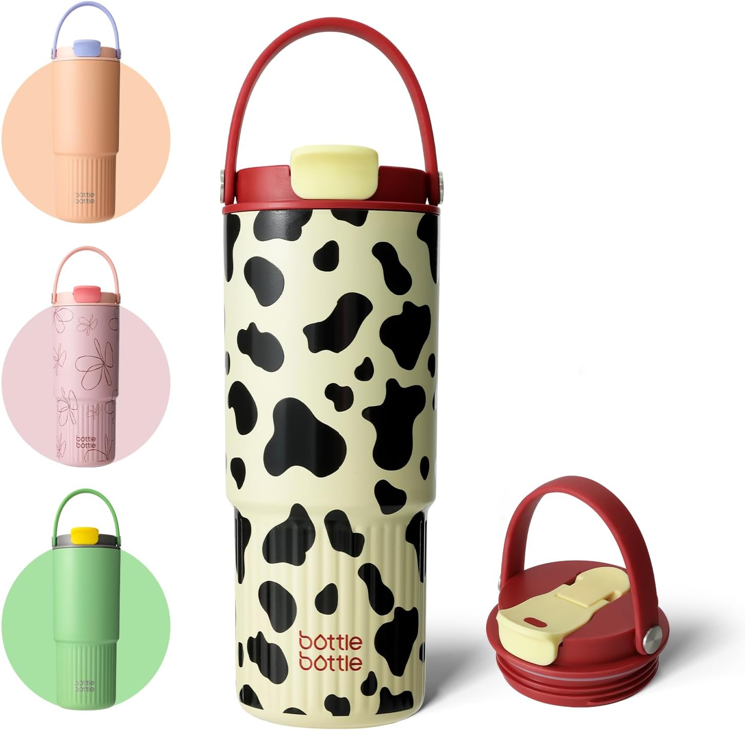 BOTTLE BOTTLE Insulated Water Bottle with Straw and Handle Stainless Steel Water Bottles for Car Sports Home Office and School 26oz Leak Proof