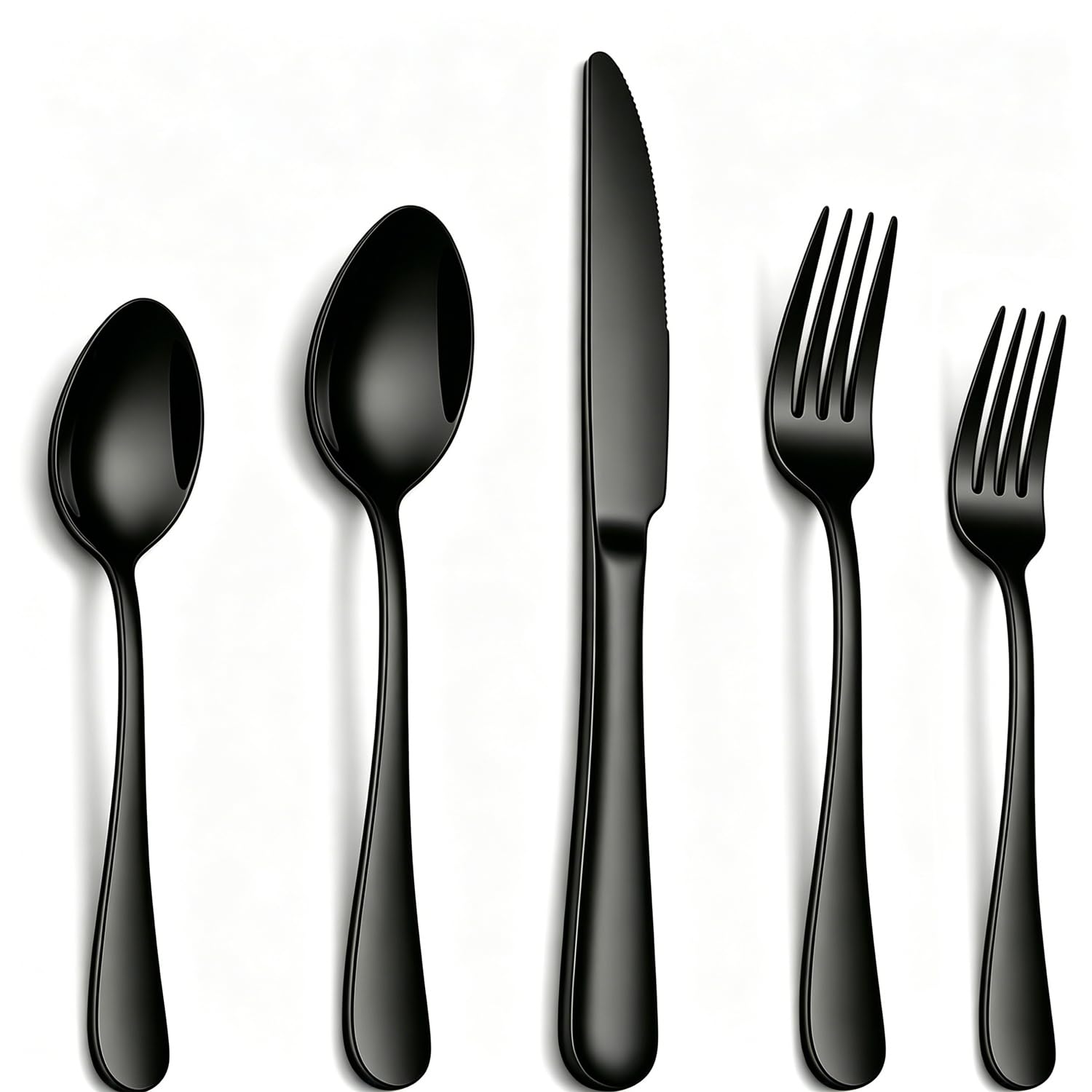 Dinner Forks, Set of 6 Top Food Grade Stainless Steel Silverware Forks, Flatware Set,8 Inches, Mirror Finish & Dishwasher Safe, New Apartment Essentials Cutlery Set — Amazon image 13
