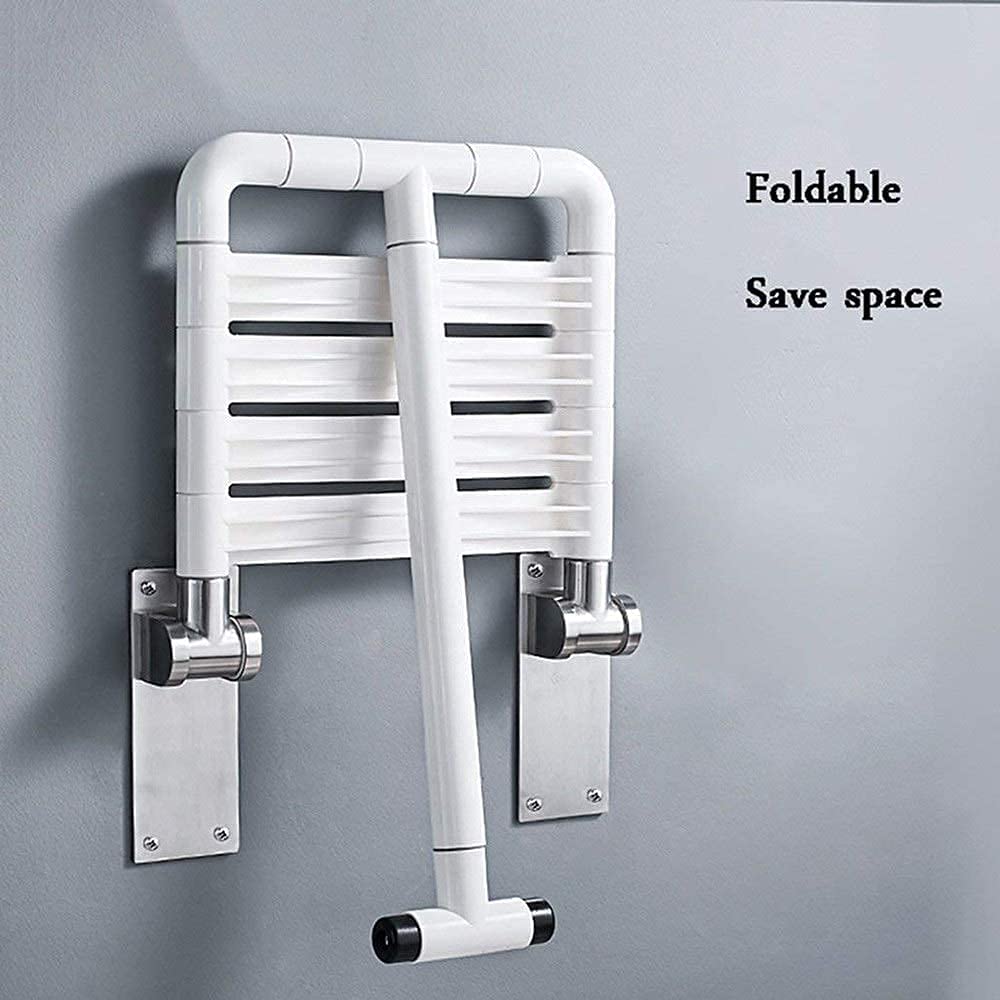 Asiento de Ducha abatible montado en la Pared Taburetes de baño/Ducha Plegables, Base de Acero Inoxidable, Asiento de Ducha montado en la Pared/Silla for Ancianos/discapacitados/Embarazadas, Taburete