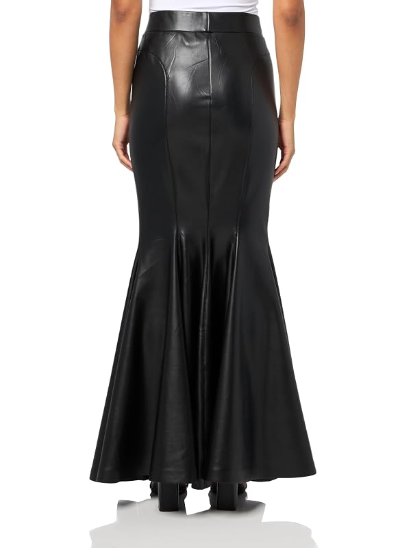 NORMA KAMALI Long Fishtail Skirt, Black, S by Norma Kamali - Image 2
