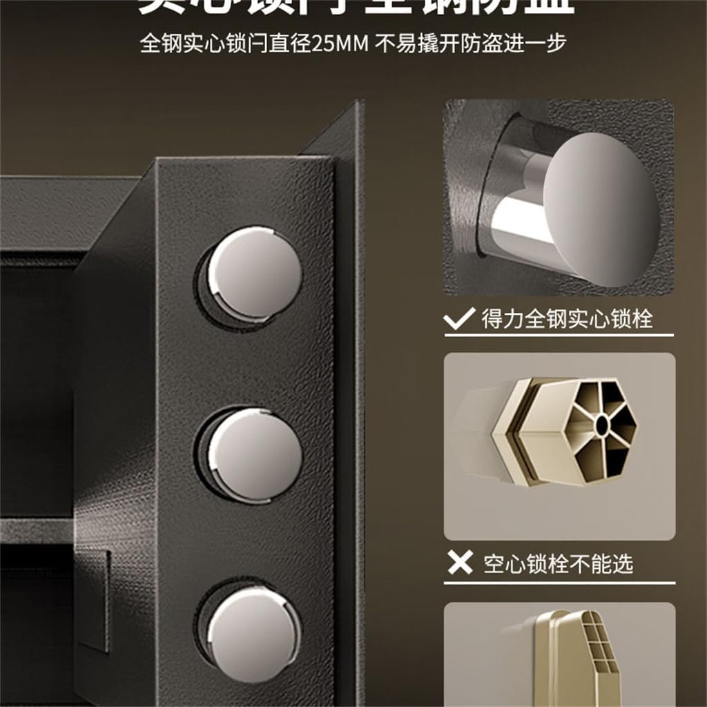Safe Deposit BoxSmall Household Mini Wall LockerDouble Alarm Box