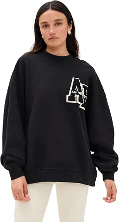 ANINE BING Women's Miles Oversized Letterman Sweatshirt