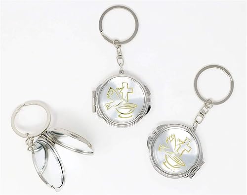 Miniatura 2 de Bautizo - Mini espejo compacto para niños y niñas, diseño de ángeles y bebés, diseño de Bautizo Recuerdos, maquillaje compacto/primera comunión