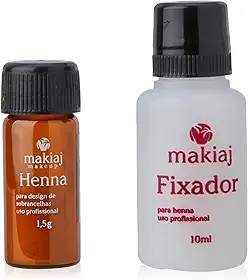 Henna Sobran Marrom 1, 5G + Fix 10Ml, Makiaj