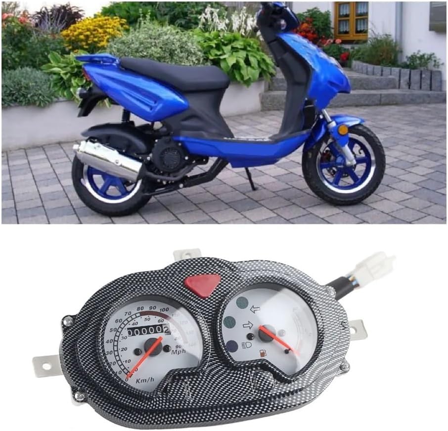 Motorcycle Speedometer Gauge Universal Style Motorcycle Scooter Tachometer Dash Instrument for Motorcycles Scooter Gauge with Indicator
