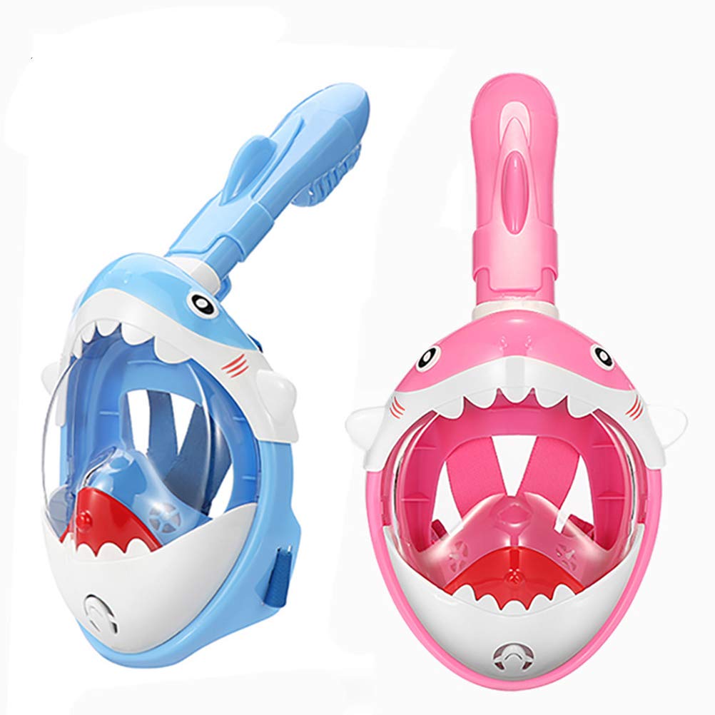 Máscara de Snorkel de Cara Completa Premium para Niños con Dry-Top para Proteger la Cara bajo el Agua
