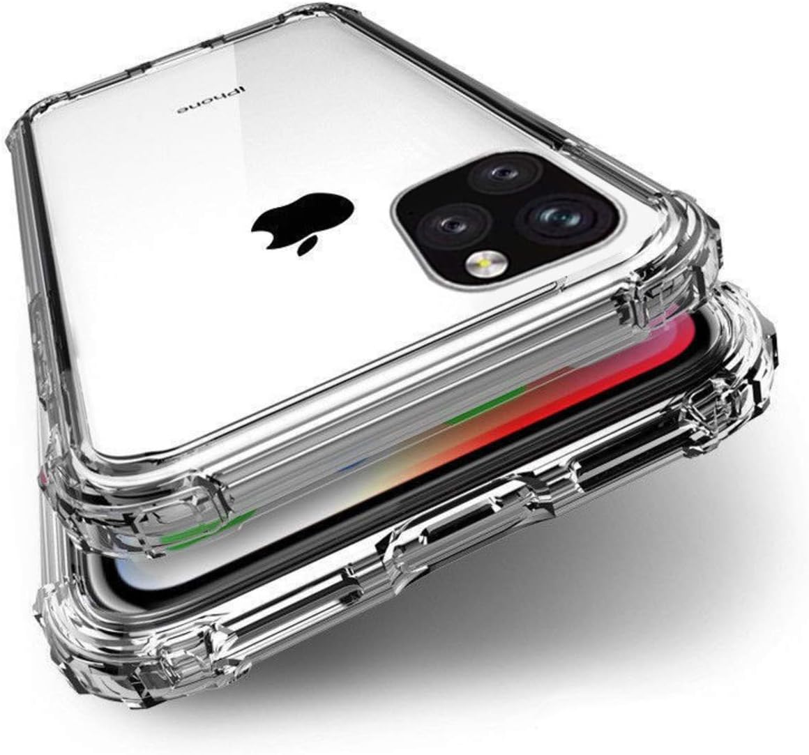 iPhone 11 Pro Case, Clear, Shockproof, US Military Standard Certified, Transparent, Soft Cover, Wireless Charging Compatible with iPhone 11 Pro