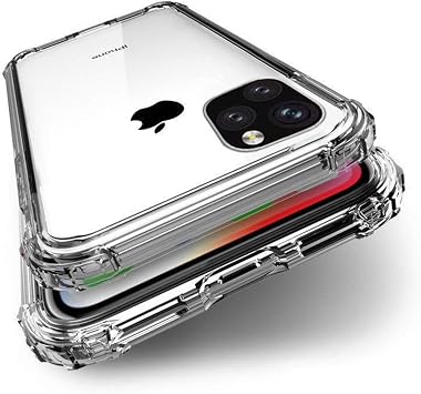 iPhone 11 Pro Max Case, BENEFIQ Clear Shockproof US Military MIL Certified Transparent iPhone Soft Cover Wireless Charging for iPhone 11 ProMax
