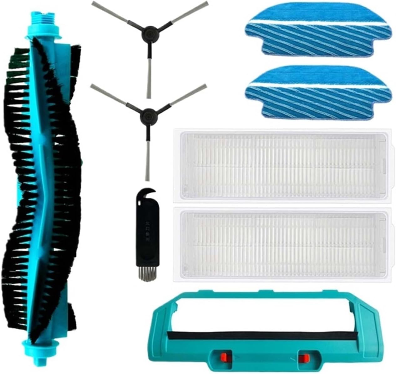 Accessories for Proscenic M6 Pro Robot Vacuum Cleaner Part Main Side Brush Hepa Filter Mop Cloth Pad Replacement Spare Parts(Set - 1)