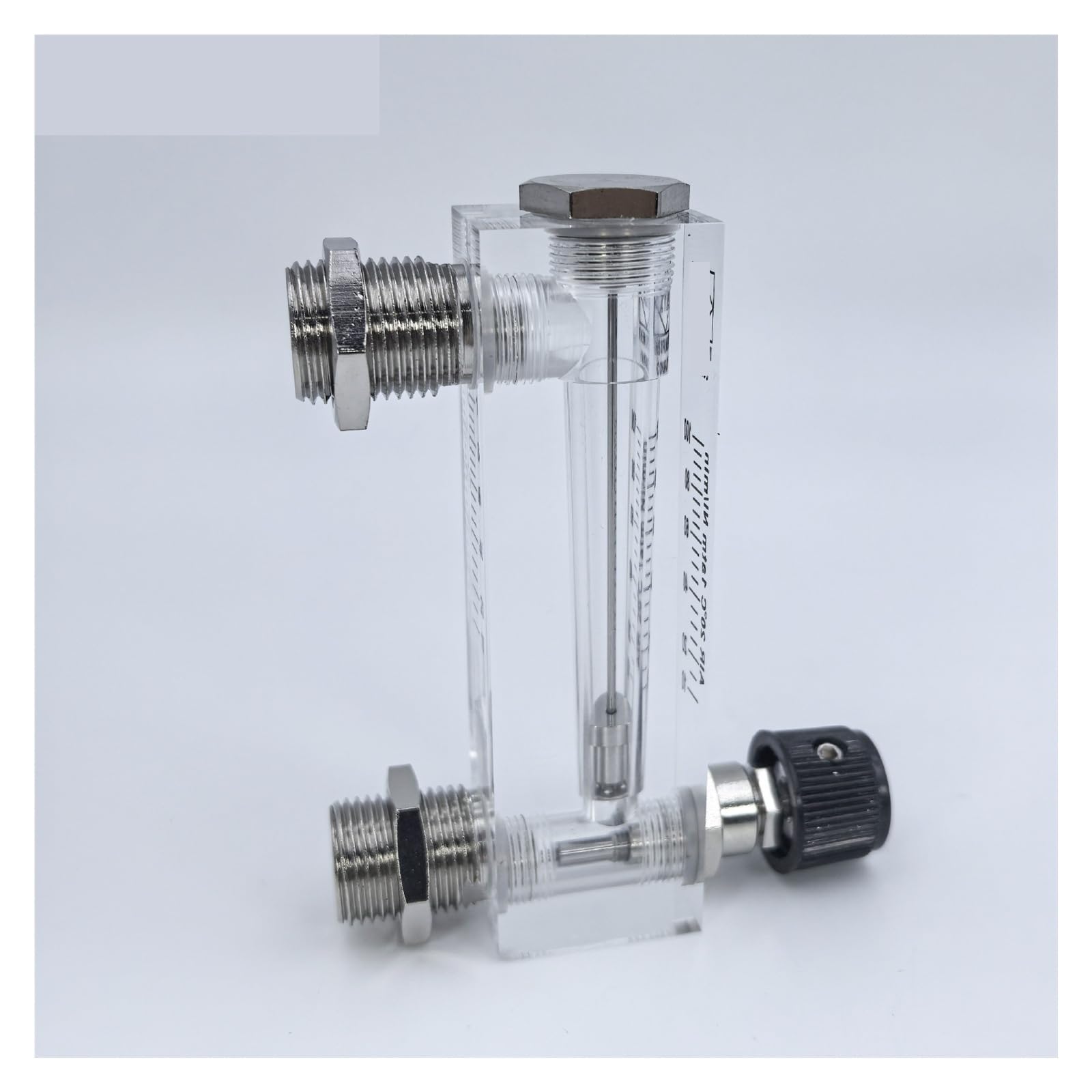 Lzm-6t Medidor de flujo líquido de vidrio orgánico 6-1000 ml/min Montaje en panel rotámetro ajustable para uso industrial de laboratorio