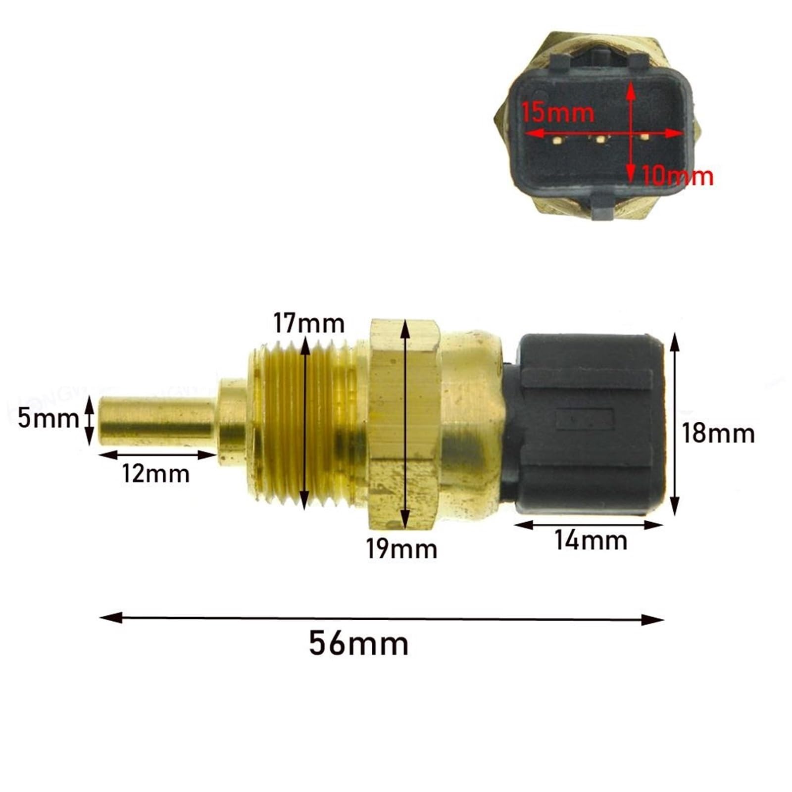 OEM: 39220-38030 3922038030 39220 38030 39220-38020 3922038020 Sensor de temperatura del refrigerante Transmisor autopartes(Sensor)