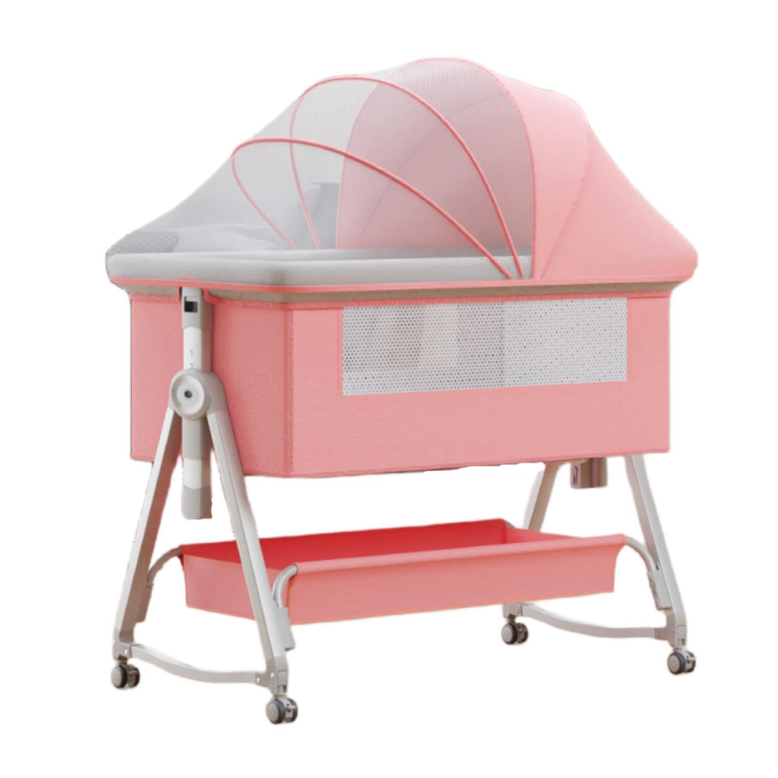 Amazon.co.jp: ベビーベッド 添い寝 ベビーラック 折りたたみ ハイロー  