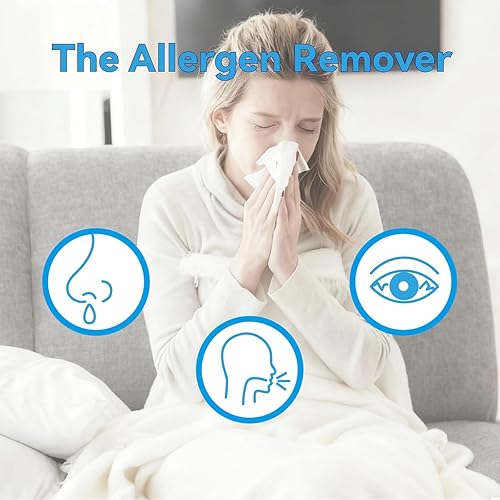 Miniatura 3 de BURTRAN Purificador de aire HEPA para habitación grande en el hogar de hasta 1,360 pies cuadrados, Nano-Oxy HEPA14, con pantalla de calidad de aire,