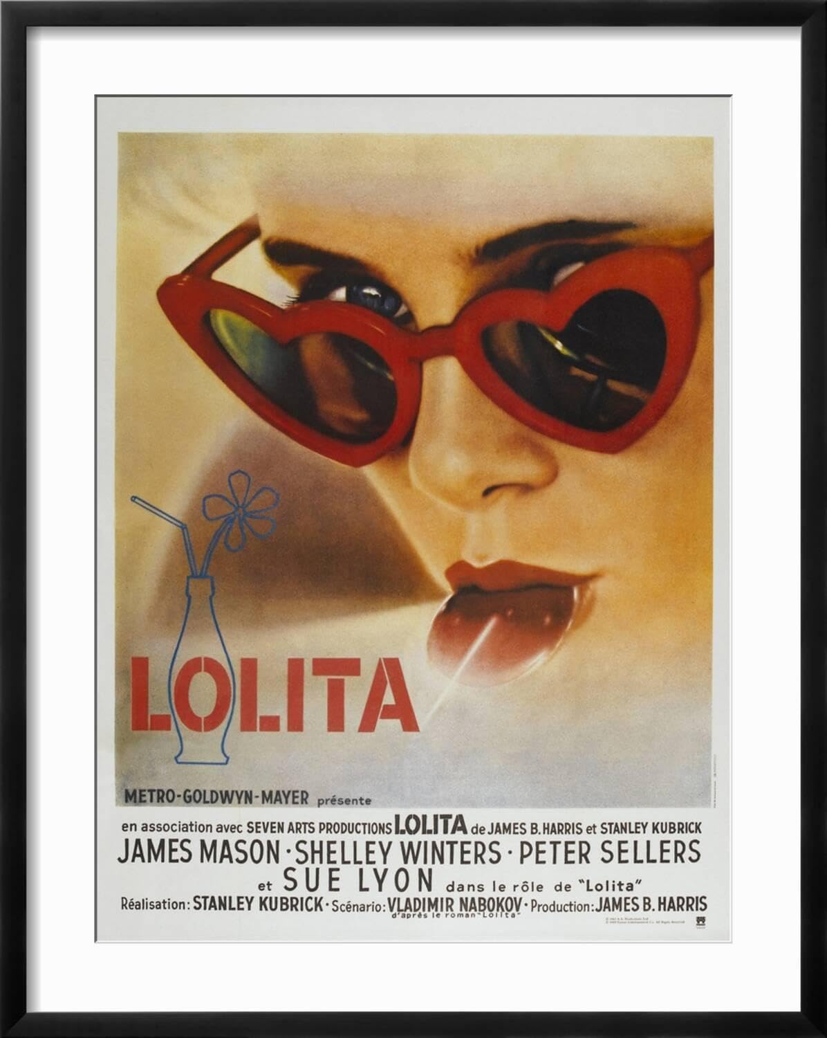 Amazon.com: ART.COM Wall Art Print Lolita, French Movie Poster