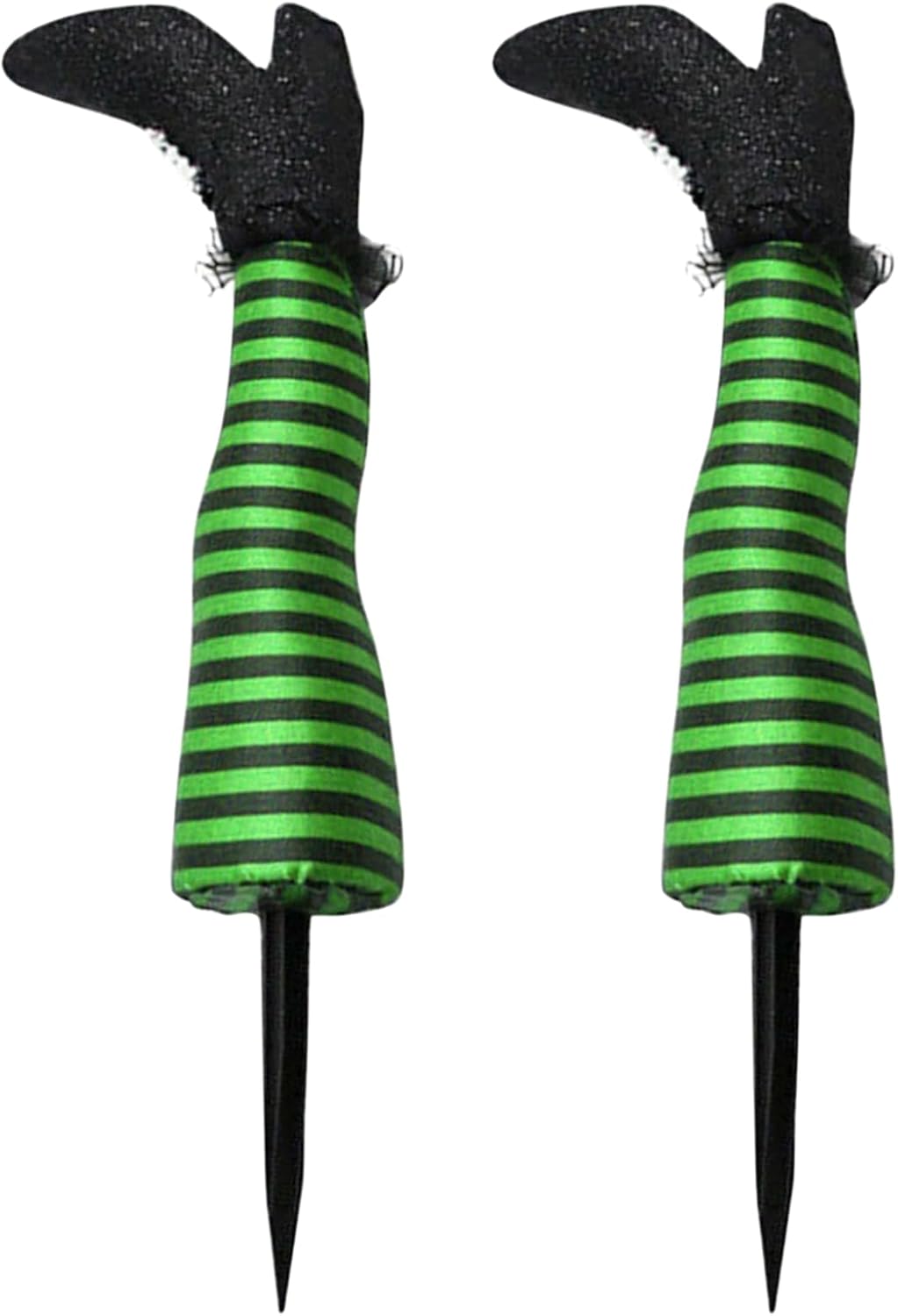 Halloween Witch Legs Stakes Decorations for Front Door Wicked Witch Legs Halloween