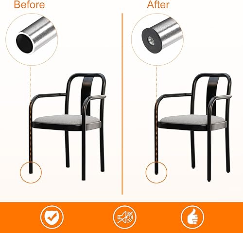 Miniatura 5 de uxcell 6 piezas de insertos para tubos redondos con rosca M8, para tubo redondo de 1.260 in1.26 pulgadas, enchufe redondo de plástico negro con