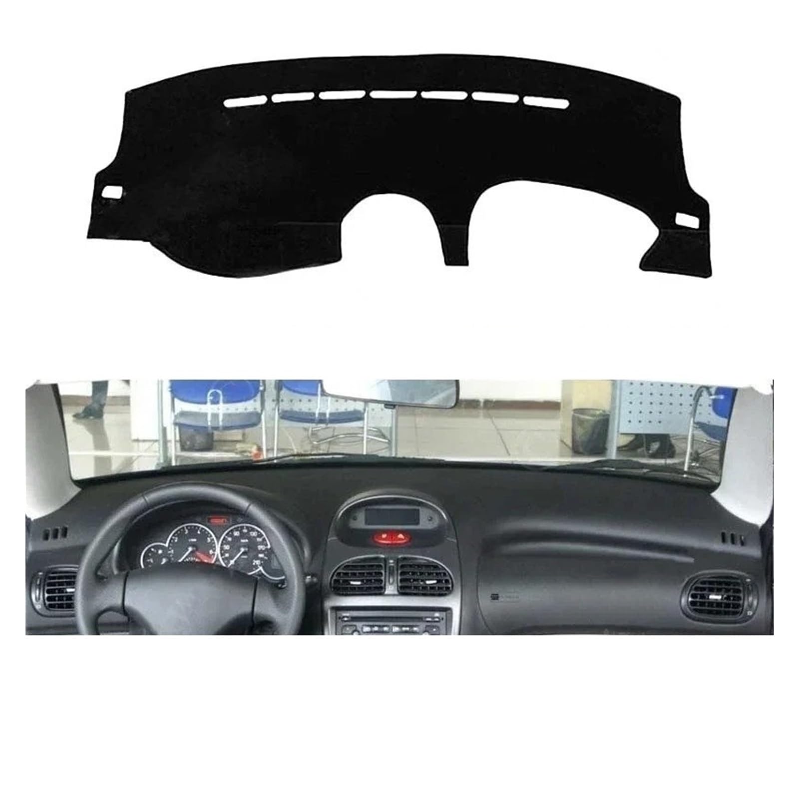 Copricruscotto Per Peugeot 206 CC T13 T16 T12 2004-2008 Telo Protettivo Cruscotto Auto Parasole Tappetino Anti-UV Copri Cruscotto