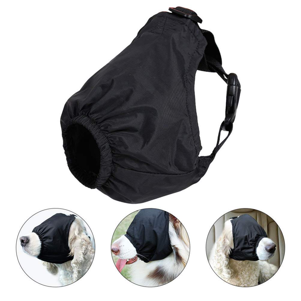 POPETPOP - Berretto calmante per cane, mascherina per gli occhi per animali da compagnia, cane, ansia, muschio, ombreggiatura cane, fascia per la toelettatura anti morso e anti malattia dell’auto
