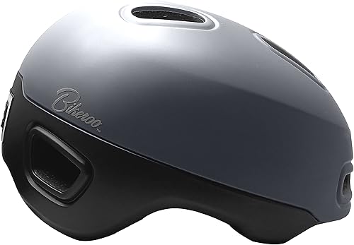 Bikeroo Casco de bicicleta con luz trasera de seguridad, cascos de bicicleta para adultos para hombres y mujeres, casco de bicicleta para ciclismo