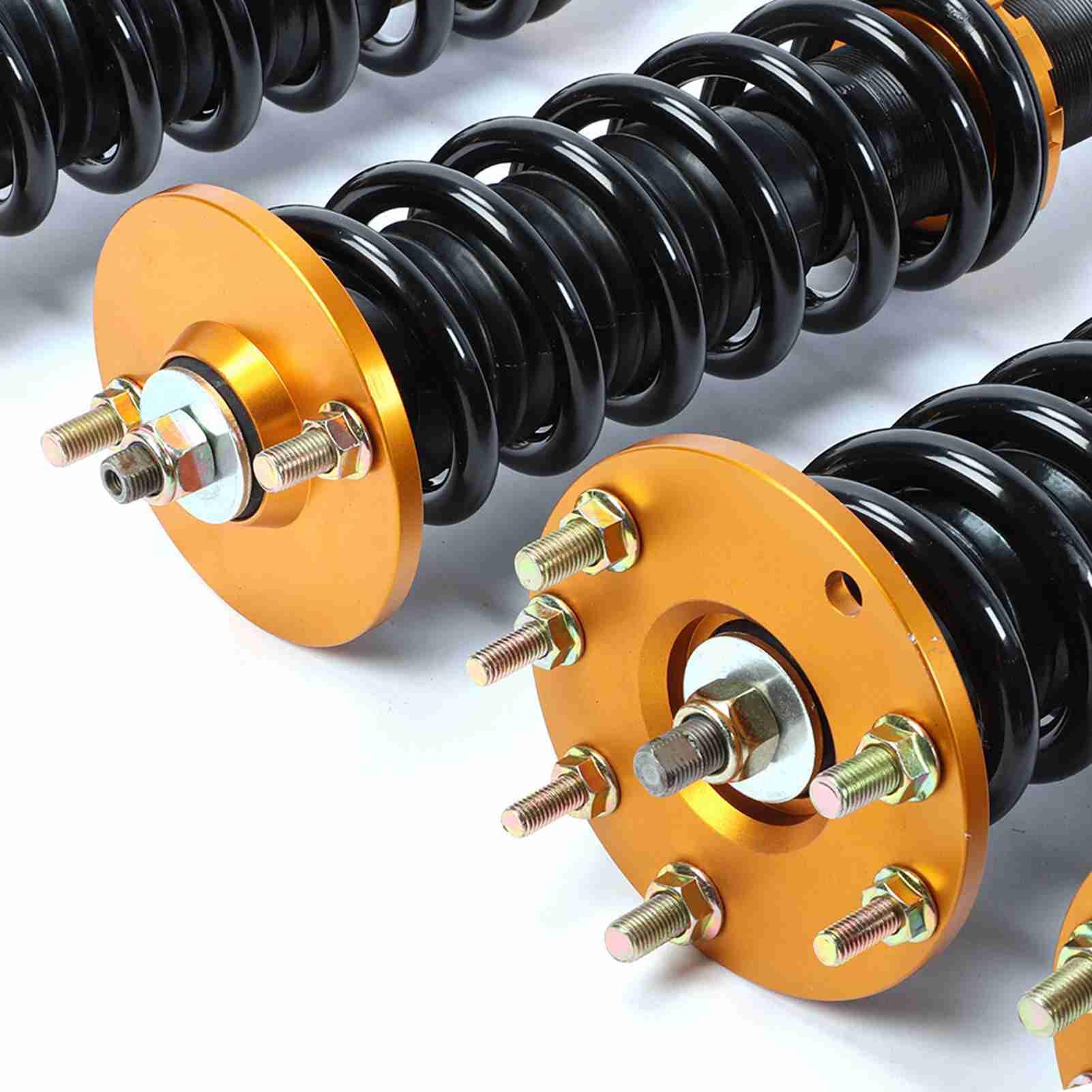 Zestaw Zawieszenia Coilover, Regulowane Metalowe Amortyzatory do 2008-2012, Zawiera 4 Sztuki, łatwa Instalacja