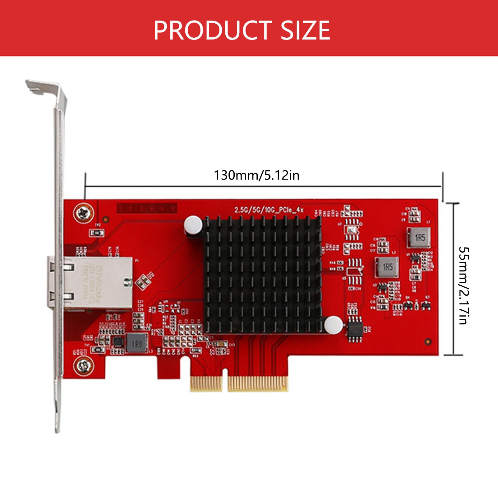 Veloce Velocità 10Gbps PCIe Ethernet Scheda di Rete Per Computer Desktop 2.5Gbps 5Gbps Velocità Multipla Porta Elettrica scheda di rete