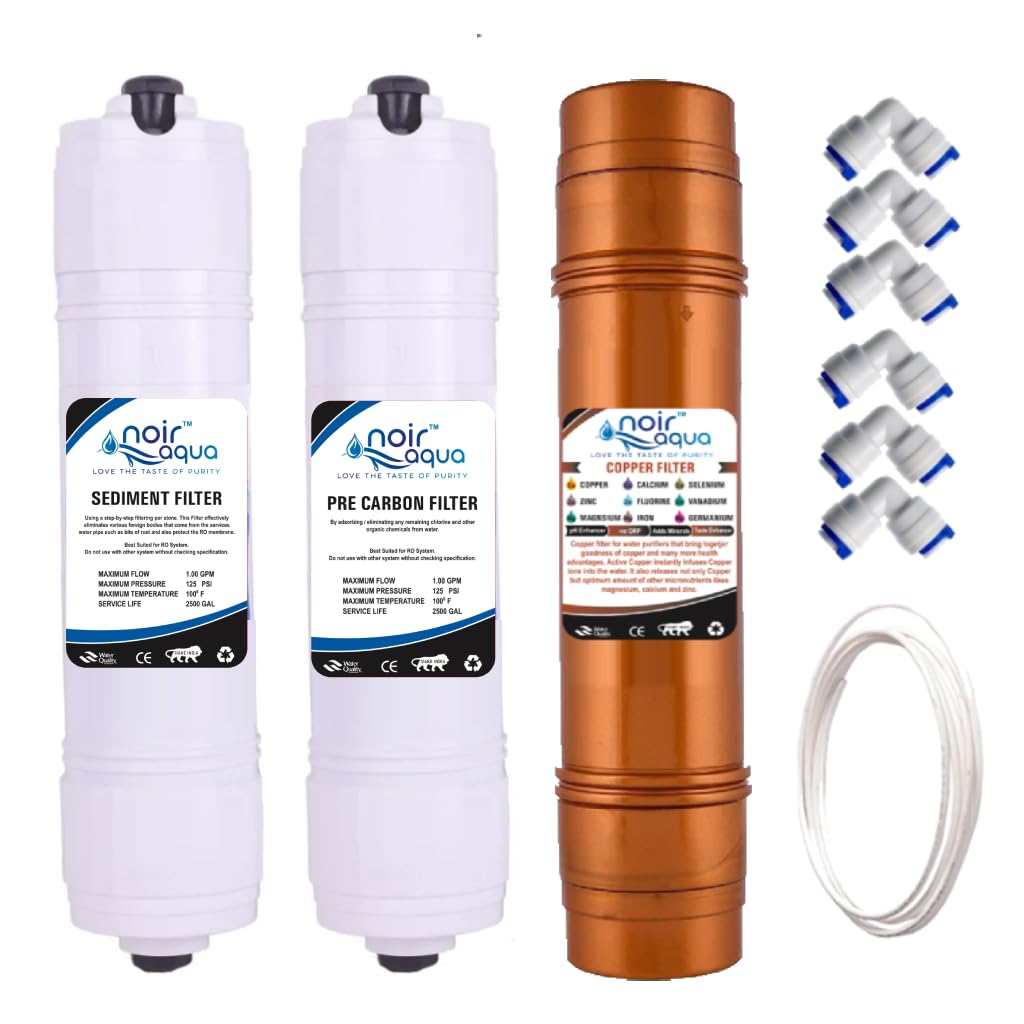 PP Spun Filter for All type RO Water Purifiers (2 Piece, White, 10 Inch, 5 Micron) - RO Spun Filter Cartridge Sponge Replacement Water Filter Candle.