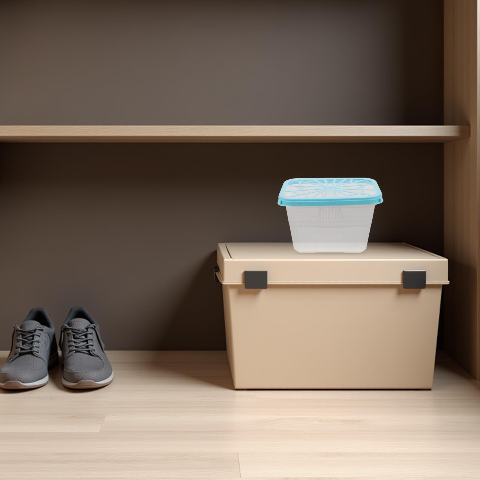 VALICLUD Caja Deshumidificadora Reutilizable para Armarios Contenedor Vacío para Absorbente de Humedad Soporte Plástico para Recarga 8 Piezas Control de Humedad Interior Uso Doméstico