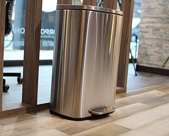 ステンレス製　フットペダル式ゴミ箱① 50L 45L対応 楽天市場】3分別 ゴミ箱 ごみ箱 高品質 フタ付き 45L 金属製