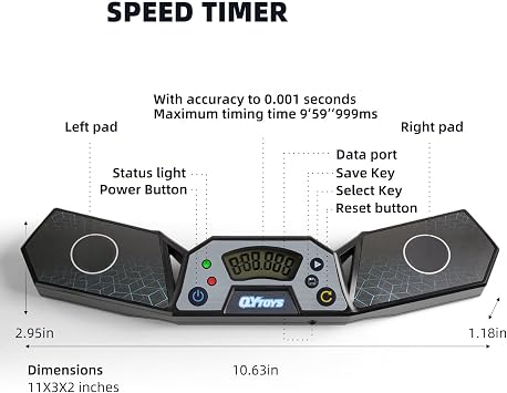 Speed Cube Timer Touch Control Timer Professional Digital Timer for Speed Cubing Competitions