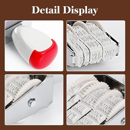 Miniatura 4 de Paquete de 2 kits de fechador de huevos – Sello de fecha de huevo de goma de 0.157 pulgadas y 2 almohadillas negras para sellar huevos frescos para