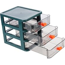 Transparent Desktop Storage Box 3 Layer Drawer Organizer