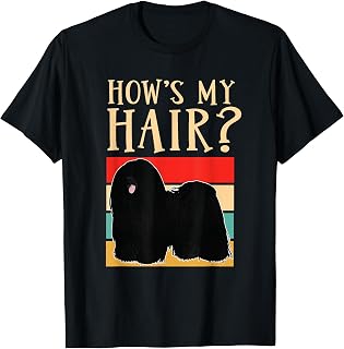 How's My Hair Funny Dreadlock Hungarian Puli Dog Breed Men Women Girls Kids T-Shirt