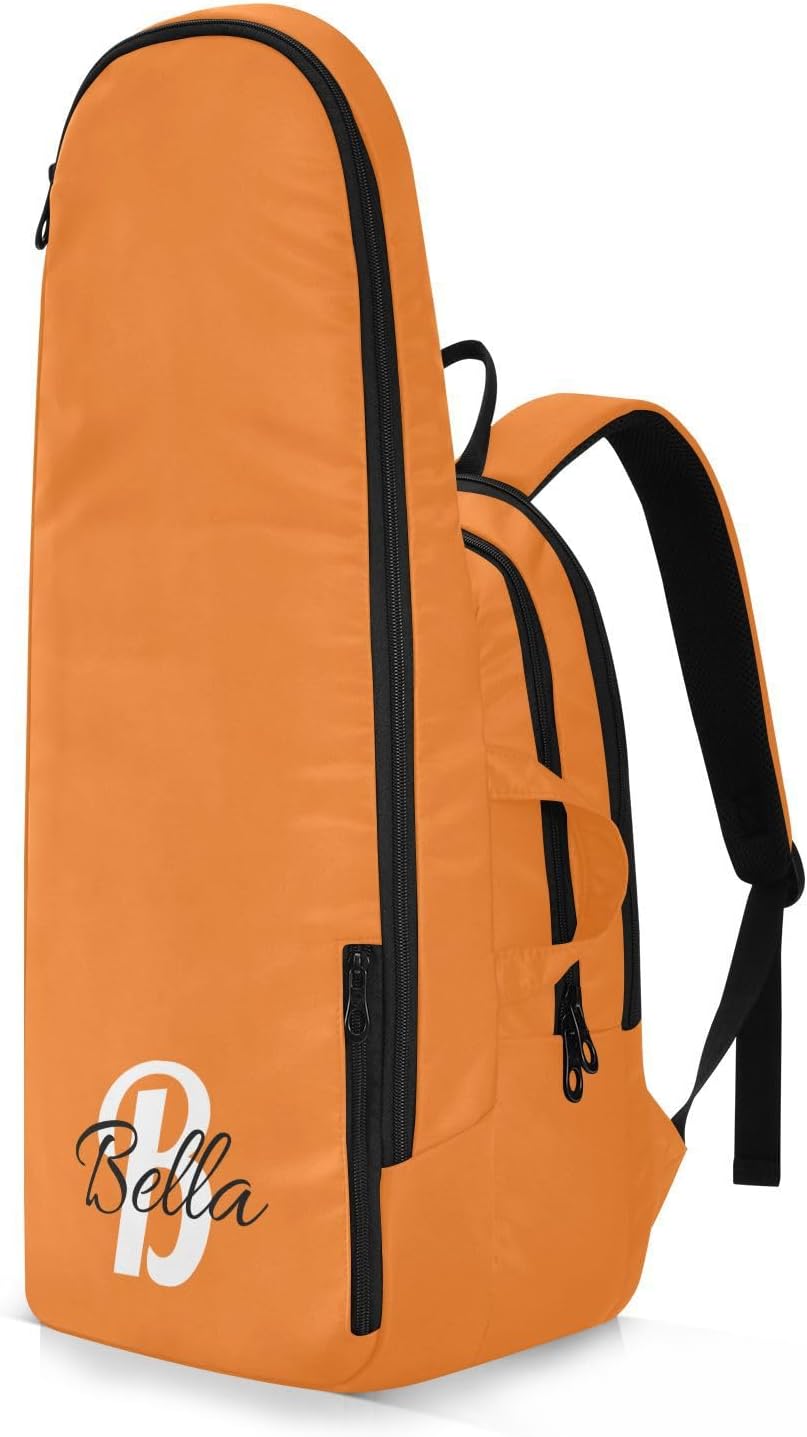 Emelivor Custom Light Beige Tennis Bags for Women Men Personalized Tennis Racket Case