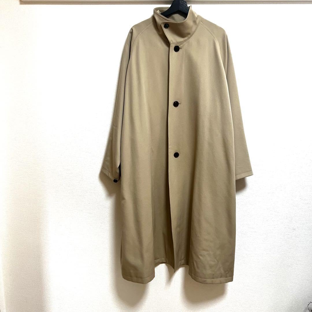CABaN キャバン ウールギャバジンワイドバランスコート CABaN ウールギャバジン スタンドカラーコート | CABaN