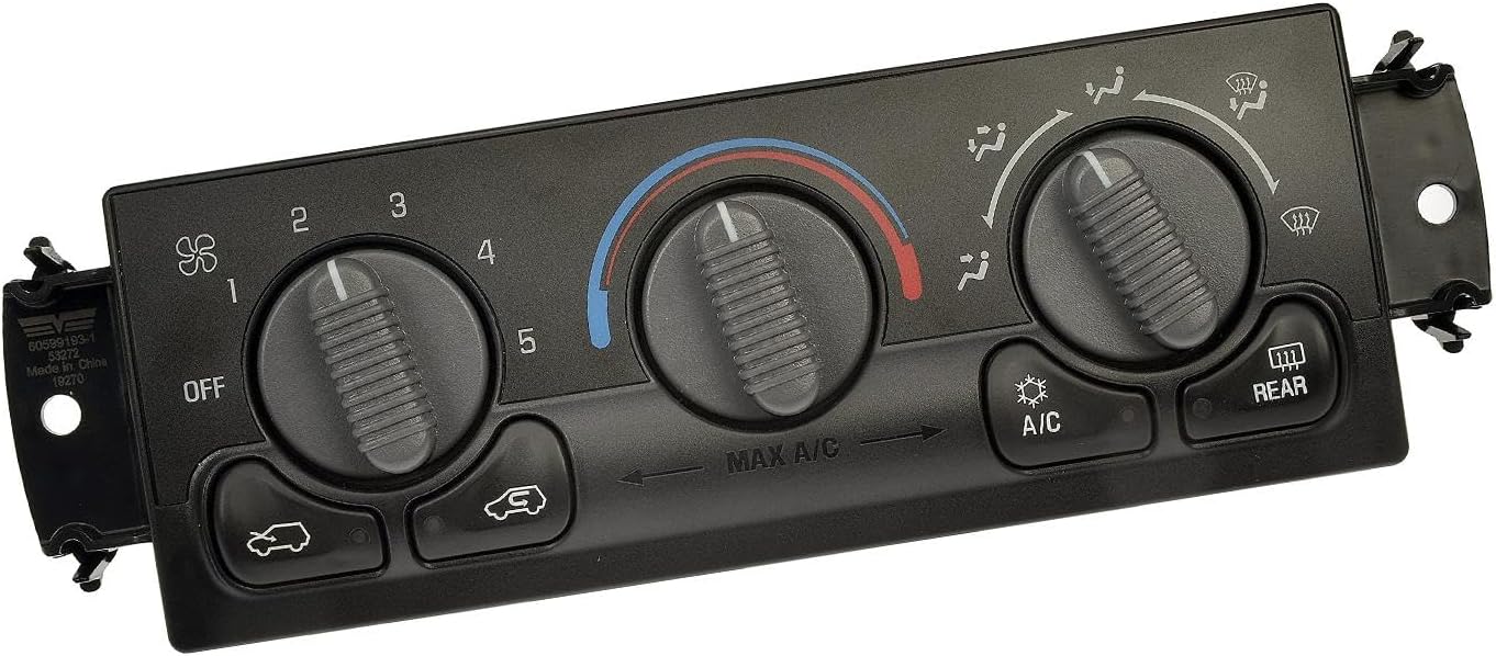 CALANDIS Heater Climate Control Module 599-218 Black for Chevy Tahoe 2000 Sturdy | A/C & Heater Controls | Air Conditioning & Heat | Car & Truck Parts