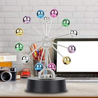 Swinging Balls Pendulum,Newton Pendulum,Swing The Ball Pendulum Ball, Swinging Balls Pendulum Science Pendulum Ball, Desktop Entertainment Decoration for Living Room Bedroom Office School