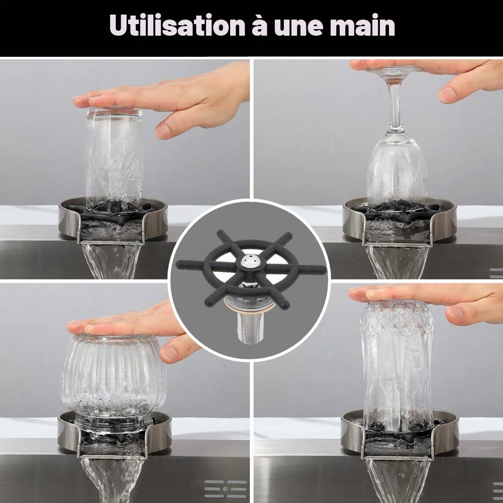 Tête de robinet en acier inoxydable pour verre à bière et tasse à café