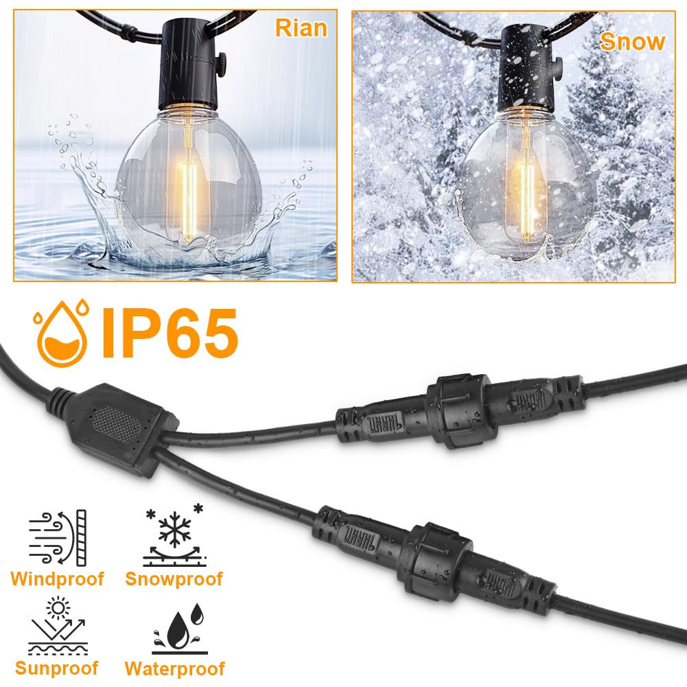 Cavo Prolunga 5m Per Luci Di Natale Vsshe - IP65 Impermeabile, 2 Pin, Per Esterni E Giardino - Foto 7