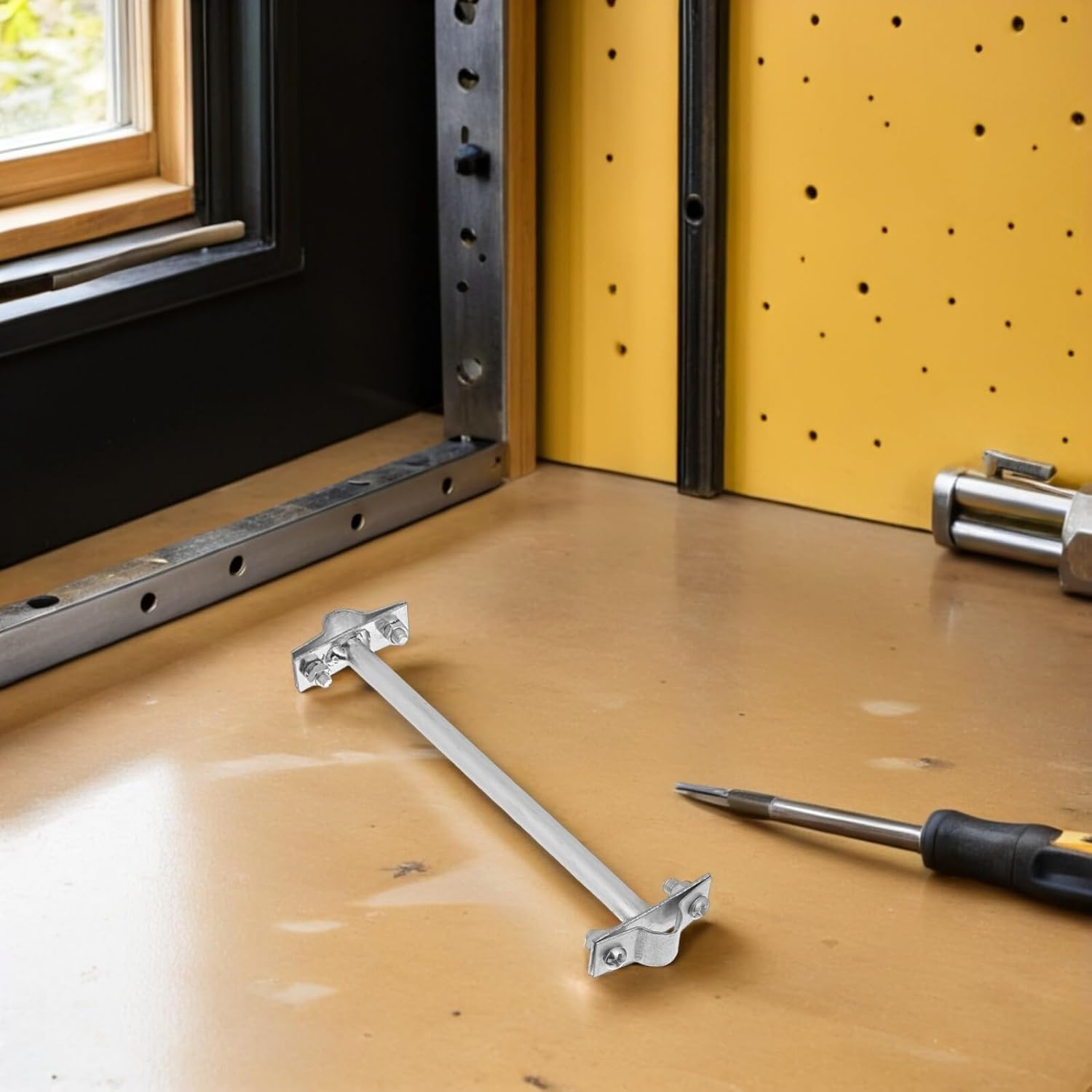 CHILDWEET 8pcs Outdoor Protection Clips Electrical Rod Bracket Set Weatherproof Wall Mount Brackets for Lights Rod Support Versatile Weather-Resistant Outdoor