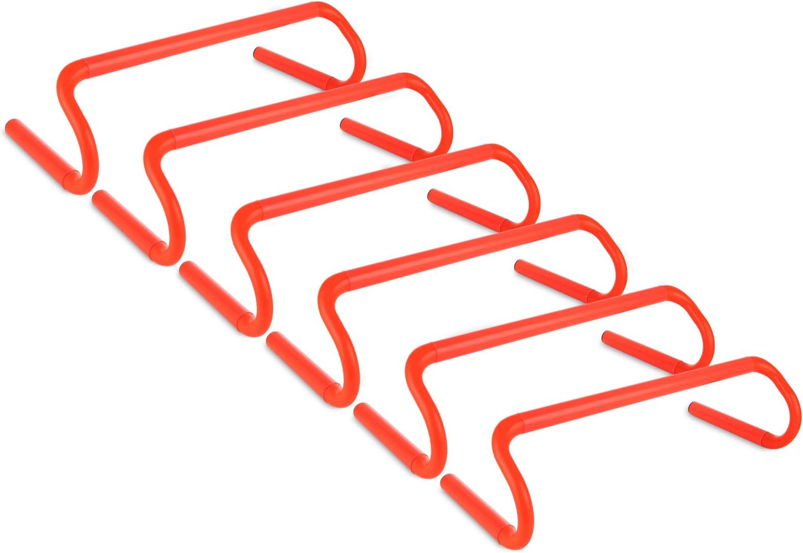 ASelected 6 Pack Hurdles Training Equipment 6 inch Agility Hurdles for Agility Training, Mini Speed Hurdles Wickets Track and Field, Speed Training Equipment for Soccer Basketball Hurdle Training