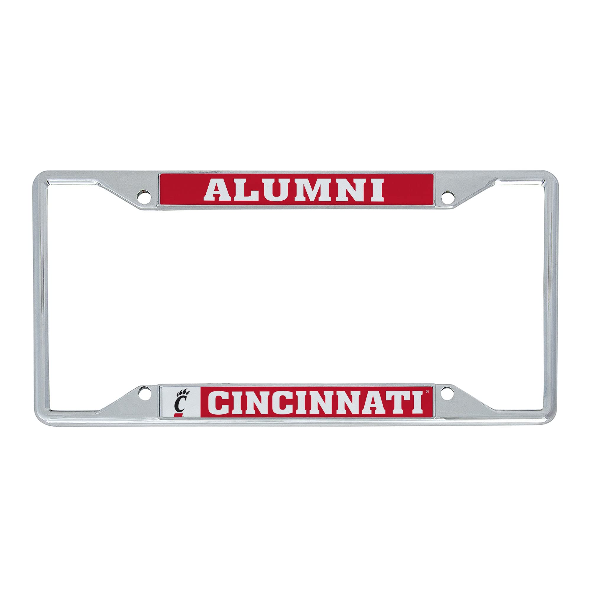 Desert Cactus University of Cincinnati Car Accessories UC Bearcats Metal License Plate Frame for Front or Rear of Car (Alumni Red)