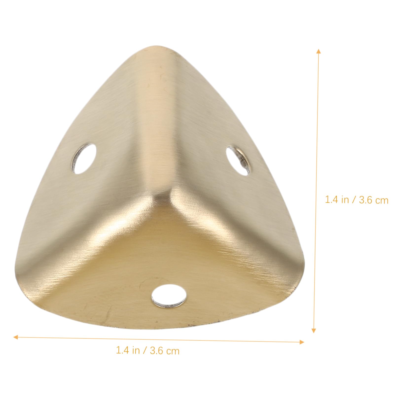 Housoutil 8pcs Stainless Furniture Corner Protectors Metal Desk Edges Bumpers for Table Corners