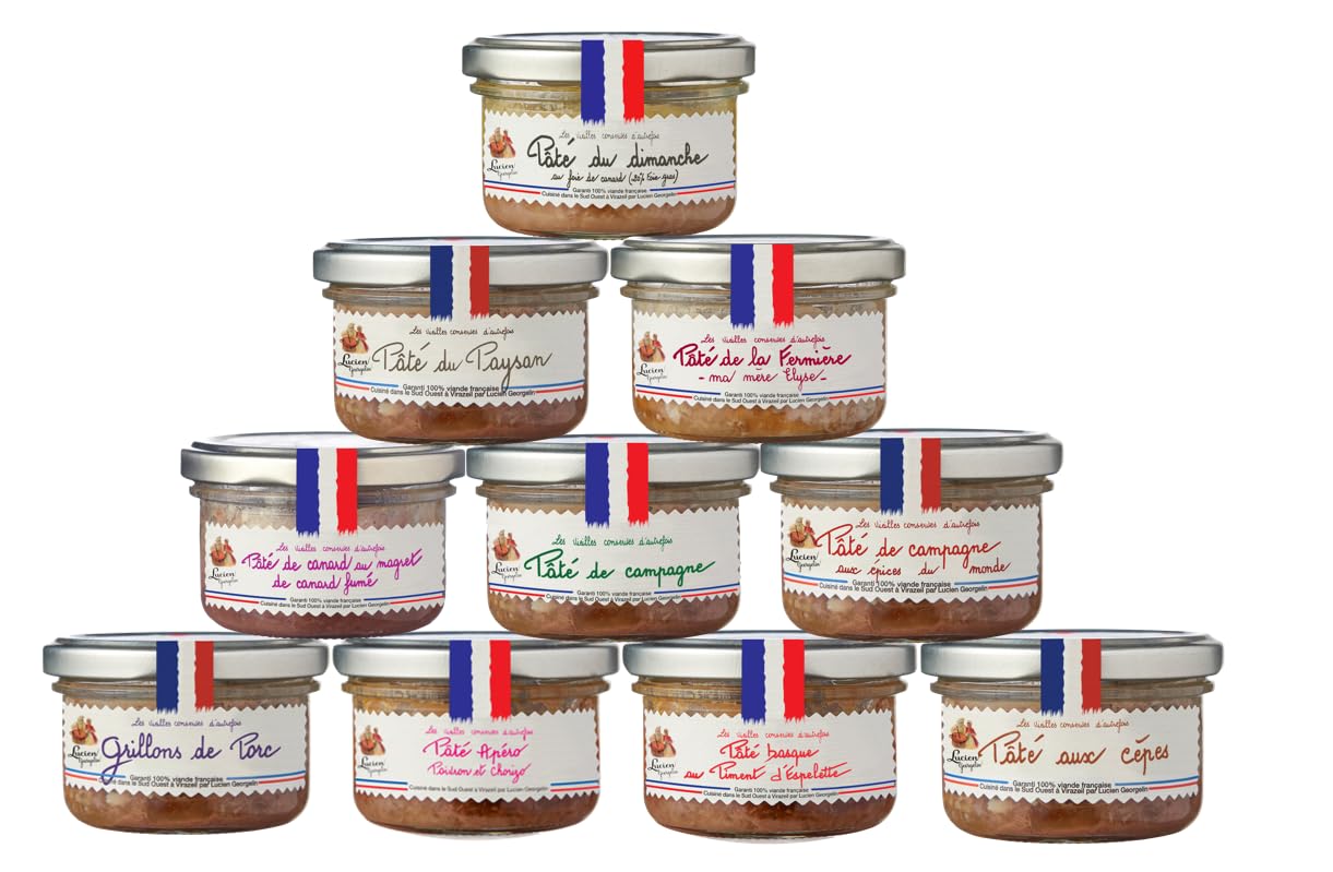 Lucien Georgelin Kit Découverte 10 Pâtés 70g | 100% viandes françaises