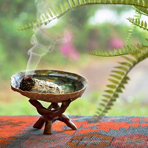 Miniatura 5 de Purple Canyon Kit de manchas (juego de regalo para principiantes)  3 palos de salvia blanca, 2 palitos de palo, concha de abulón, pluma de mancha